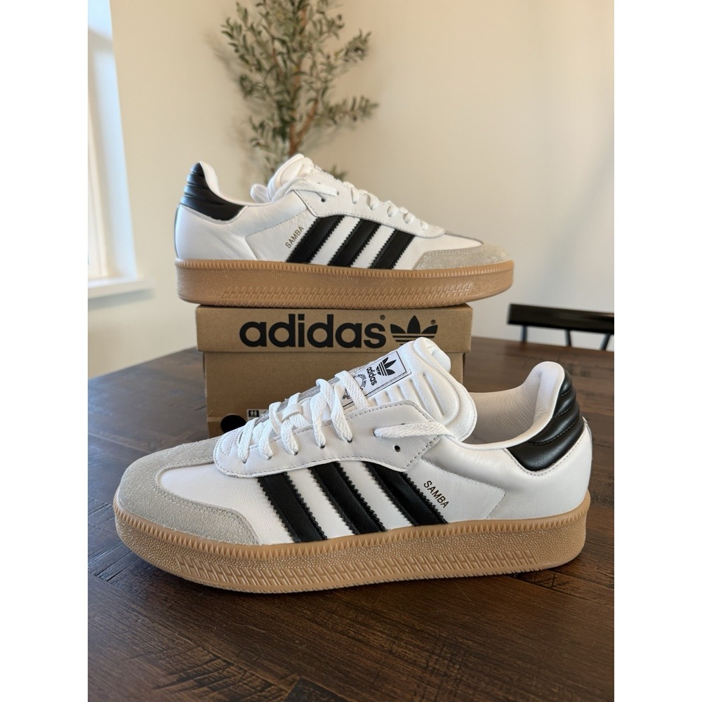 Adidas Men's Samba XLG Sneakers Cloud White Core Black Gum Size 13 NIB IE1377